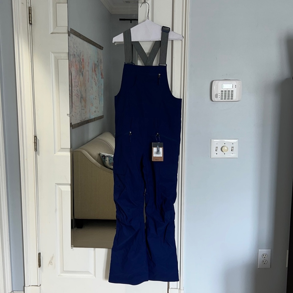 The North Face Freedom Women's Blue Ski Snow Bibs Pants NWT Medium